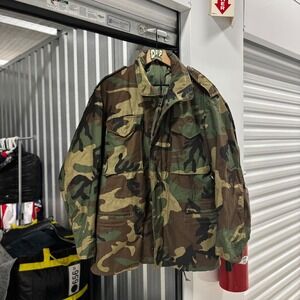 Military Field Jacket Coat Camouflage Pattern Medium Regular